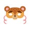 Brown Bear Animal Head Mask, Kids Carnival Disguise Costume Element