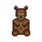 Brown bear pixel Icon