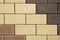 Brown and beige bricks texture