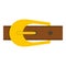 Brown belt icon isolated