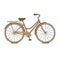 Brown bicycle.