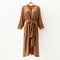 Brown Binga Robe - Salon Kei Style - Hyper Realistic Pajamas Dress