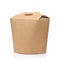 Brown blank disposable paper noodle box