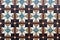 Brown Blue Combination Square Mosaics Bathroom Wall Tiles Texture Background.