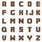 Brown Brick Letters