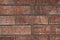 brown brickwall background with brick texture revetment