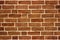 Brown brickwork close up. Wall decoration of the building with decorative stone