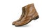 Brown brogue boots shoe.