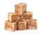 Brown cane sugar cubes