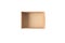 Brown cardboard box isolated on white. Transparent png additional format