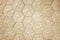 Brown cement block floor flower pattern background.