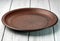 Brown ceramic dinner plate