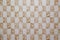 It is brown ceramic tile texture for pattern and background. Tile with vintage mosaic .Roughness uneven walls background