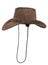 Brown chamois stetson cowboy hat