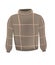 Brown checked sweater