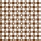 Brown checkered pattern with gingerbread man - endlessly