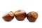 Brown chestnut nut closeup