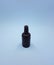 Brown chocolate bottle candy on white background