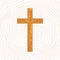 Brown Christianity Cross icon logo