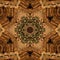 Brown Christmas Abstract Mandala Kaleidoscope texture