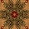 Brown Christmas Tree Abstract Mandala Kaleidoscope texture