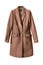 Brown coat isolated