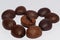 Brown Coffee beans Macro heart