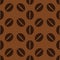 Brown coffee beans pattern