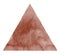 Brown, coffee watercolor triangle background with stains