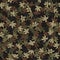 Brown color style abstract geometric fashion camouflage seamless pattern.