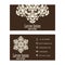 Brown Corporate business or visiting card, professional designer