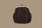 Brown Cotton Lady`s Coin Purse