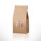 Brown Craft Paper Peas Bag Packaging With Transparent Window