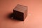 Brown cube box