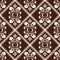Brown damask pattern