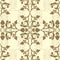 Brown damask wallpaper