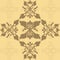 Brown damask wallpaper