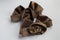 Brown decorative bows for sewing on clothing