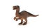 A brown dinosaur toy figure