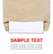 Brown document envelope with paper