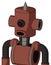 Brown Droid With Cylinder Head And Round Mouth And Black Cyclops Eye And Spike Tip