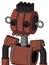 Brown Droid With Multi-Toroid Head And Pipes Mouth And Red Eyed And Pipe Hair