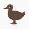 Brown duck icon