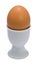 Brown egg on a eggcup