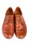 The brown elegant men\'s shoes