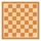 Brown Empty Chess Board Top View Vector Illustration. Chessboard Tile in Flat Style