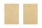 Brown envelope front and back isolate on white background, Clipping path.