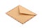 Brown Envelope isolated. close up