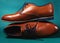 Brown fashion leather male shoes