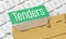 A brown file folder labeled Tenders